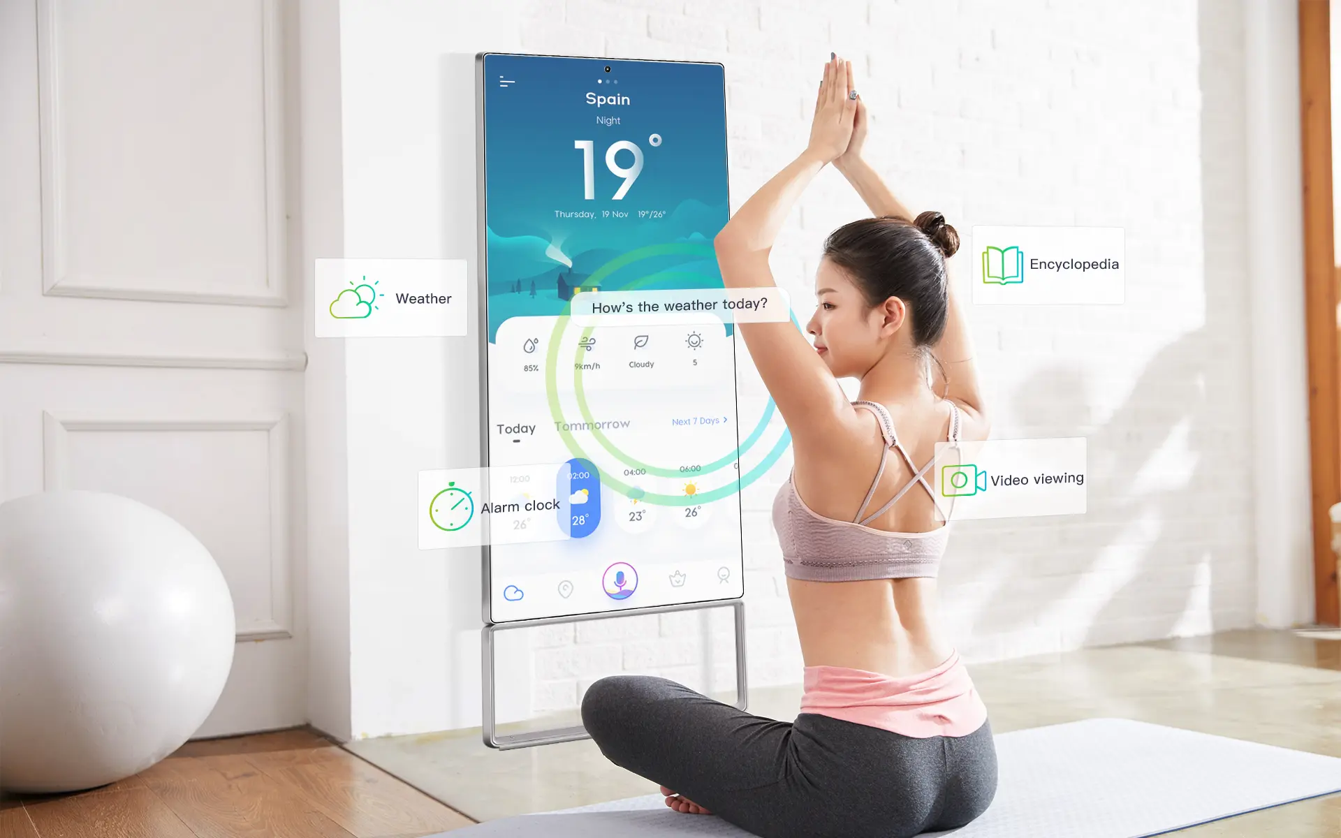 Touch Screen Fitness Mirror